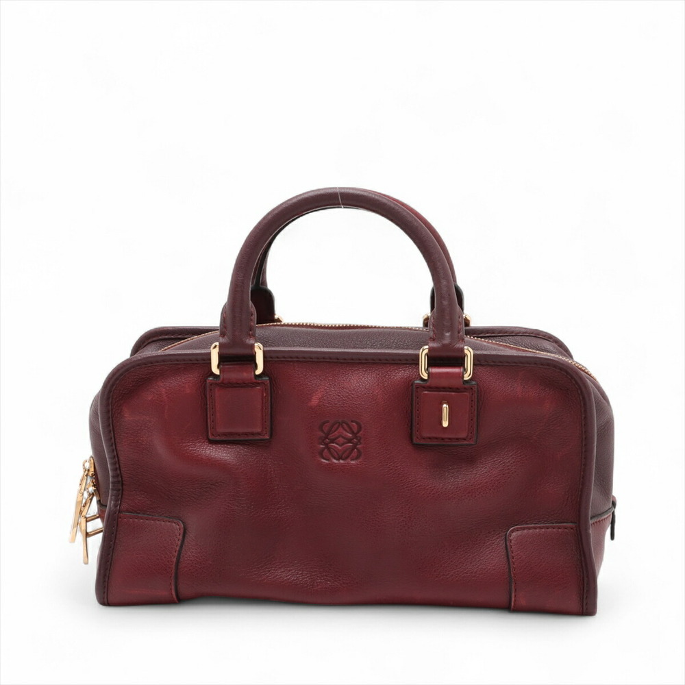 Loewe Amazona Leather Handbag Red